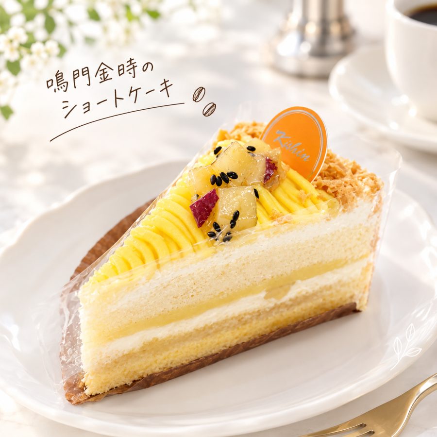 鳴門金時のショートケーキ